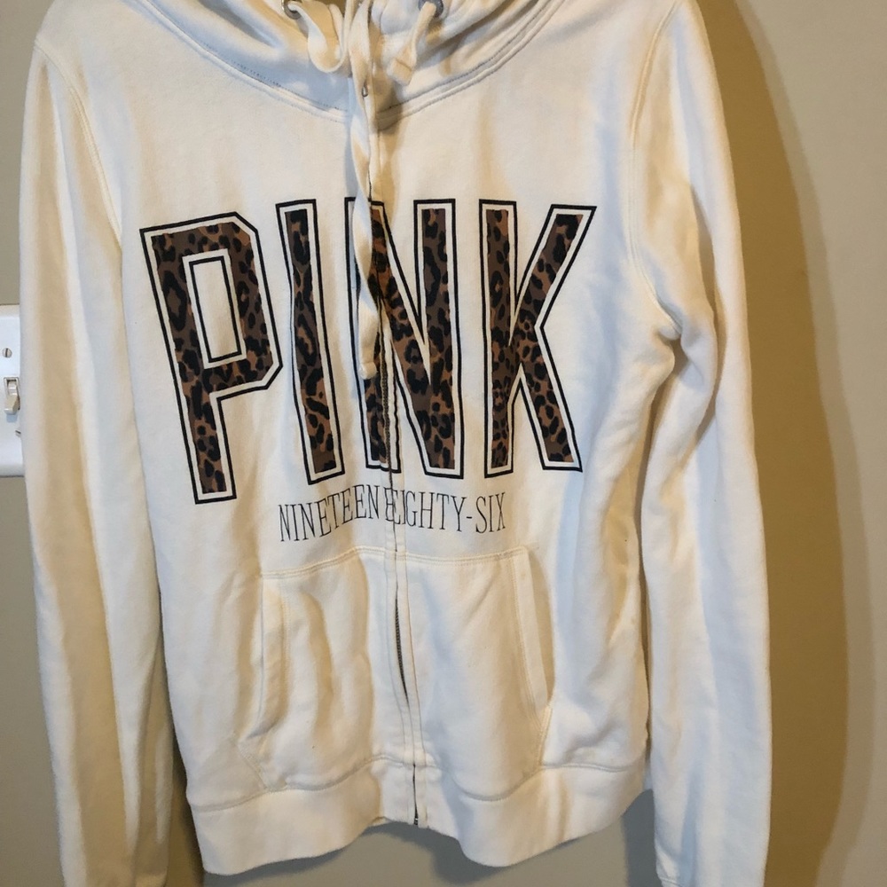 Victoria Secret PINK Cheetah Full Zip Hoodie